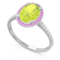 Halo Pave Oval Parampara Ring