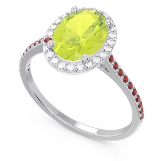 Halo Pave Oval Parampara Ring