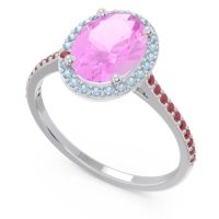 Halo Pave Oval Parampara Ring