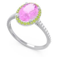 Halo Pave Oval Parampara Ring