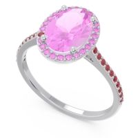Halo Pave Oval Parampara Ring