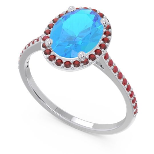 Halo Pave Oval Parampara Ring