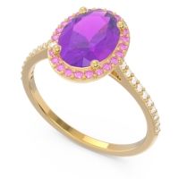 Halo Pave Oval Parampara Ring