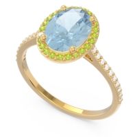 Halo Pave Oval Parampara Ring