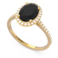 Halo Pave Oval Parampara Ring