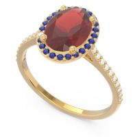 Halo Pave Oval Parampara Ring
