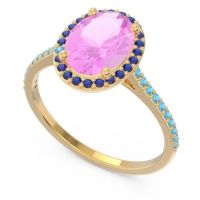 Halo Pave Oval Parampara Ring
