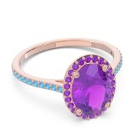 Halo Pave Oval Parampara Ring