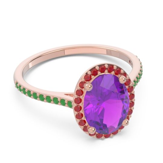 Halo Pave Oval Parampara Ring