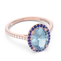 Halo Pave Oval Parampara Ring