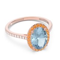 Halo Pave Oval Parampara Ring