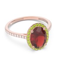 Halo Pave Oval Parampara Ring