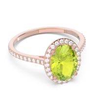 Halo Pave Oval Parampara Ring