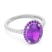 Halo Pave Oval Parampara Ring