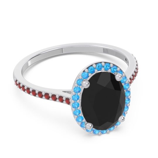 Halo Pave Oval Parampara Ring