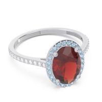 Halo Pave Oval Parampara Ring