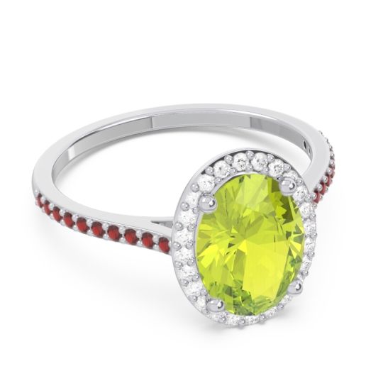 Halo Pave Oval Parampara Ring