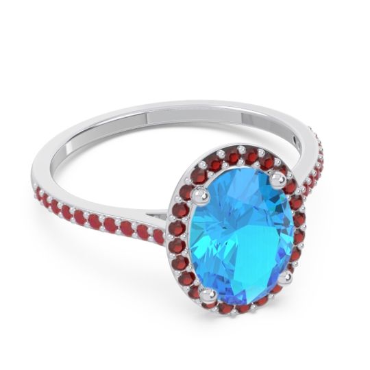 Halo Pave Oval Parampara Ring