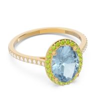 Halo Pave Oval Parampara Ring