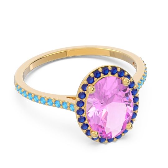Halo Pave Oval Parampara Ring