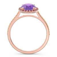 Halo Pave Oval Parampara Ring