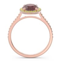 Halo Pave Oval Parampara Ring