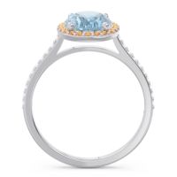 Halo Pave Oval Parampara Ring