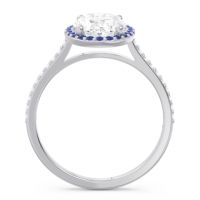 Halo Pave Oval Parampara Ring