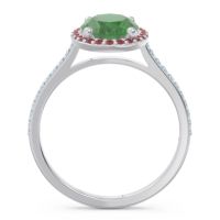 Halo Pave Oval Parampara Ring