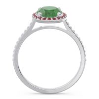 Halo Pave Oval Parampara Ring