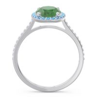 Halo Pave Oval Parampara Ring