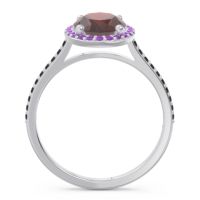 Halo Pave Oval Parampara Ring