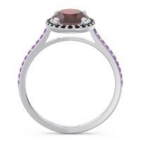 Halo Pave Oval Parampara Ring