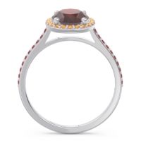 Halo Pave Oval Parampara Ring