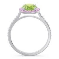 Halo Pave Oval Parampara Ring
