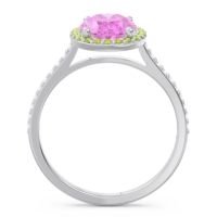 Halo Pave Oval Parampara Ring
