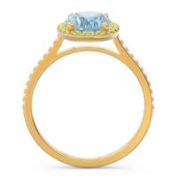 Halo Pave Oval Parampara Ring
