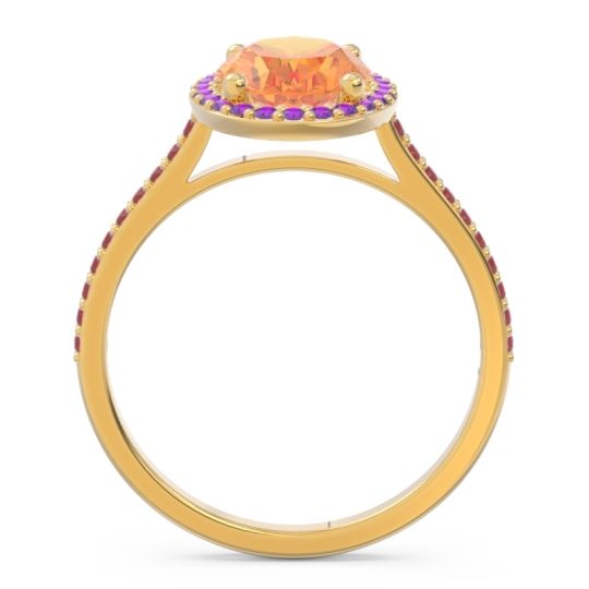Halo Pave Oval Parampara Ring