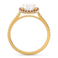 Halo Pave Oval Parampara Ring