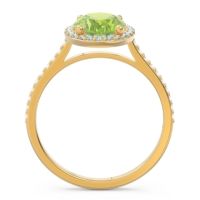 Halo Pave Oval Parampara Ring
