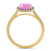 Halo Pave Oval Parampara Ring