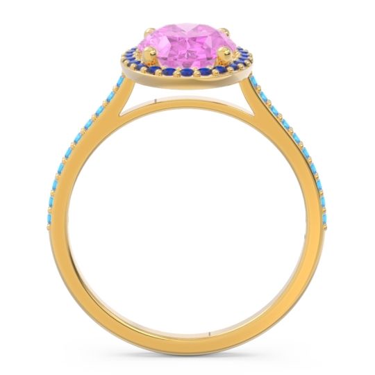 Halo Pave Oval Parampara Ring