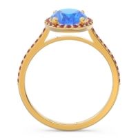 Halo Pave Oval Parampara Ring