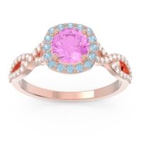 Halo Pave Arenu Ring