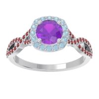 Halo Pave Arenu Ring