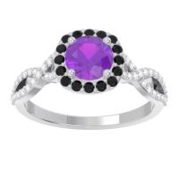 Halo Pave Arenu Ring