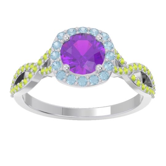 Halo Pave Arenu Ring