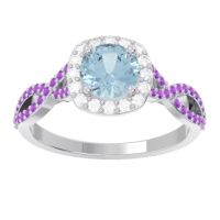 Halo Pave Arenu Ring