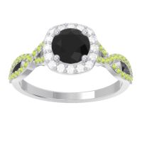 Halo Pave Arenu Ring