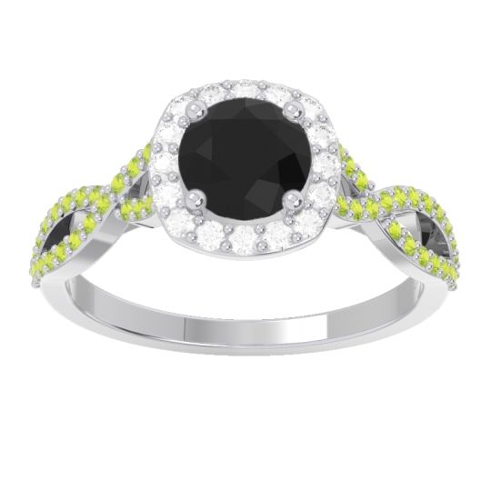 Halo Pave Arenu Ring